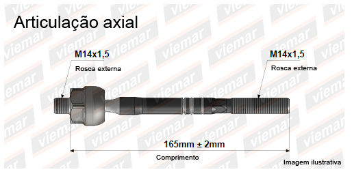 Brao articulao axial VIEMAR (Civic 98-00)