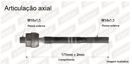 Brao articulao axial VIEMAR (New Civic 10-11 SI 07-11)
