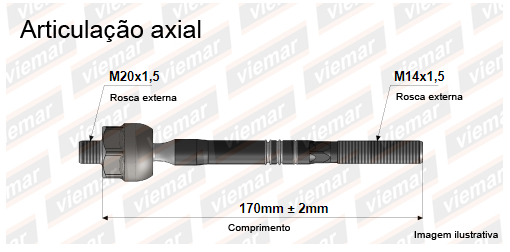 Brao articulao axial VIEMAR (Civic 2012-2016)