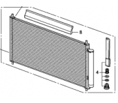Condensador do ar condicionado (New Civic 2012-2016)